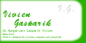 vivien gasparik business card